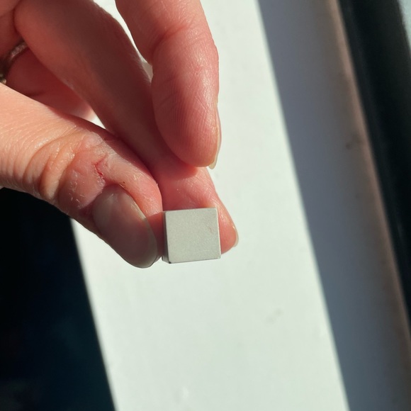 Urban Olive Design Concrete Cube Earrings - Picture 6 of 8